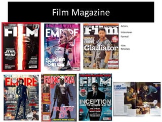 Film Magazine
Actors
Film
Reviews
Formal
Interviews
 
