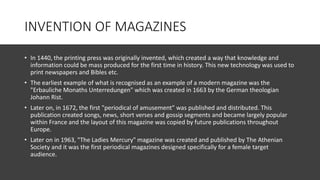 Magazine industry | PPTX