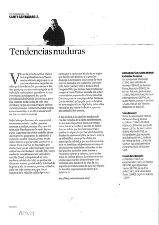 Santi Santamaría habla de Gallina Blanca en el Magazine La Vanguardia