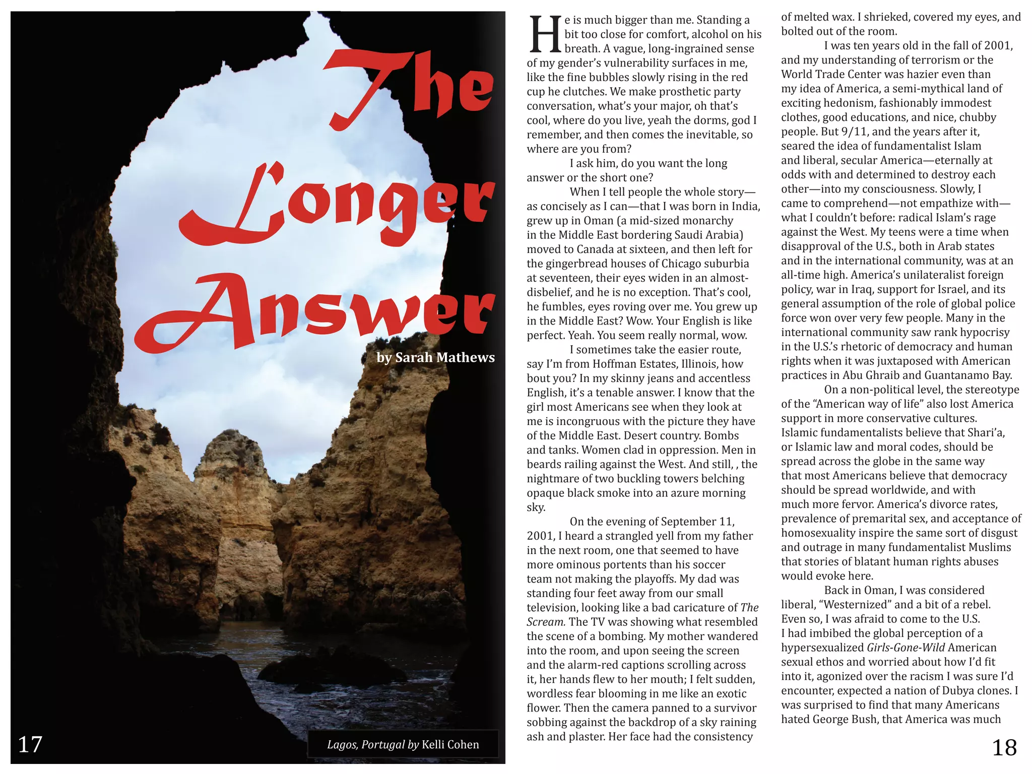 T
                                                    "%40%+.;2%>455"$%/2#1%+"=%3/#1'415%#%        -9%+"?/"'%@#K=%)%02$4"A"'(%;-:"$"'%+C%"C"0(%#1'%
                                                    >4/%/--%;?-0"%9-$%;-+9-$/(%#?;-2-?%-1%240%   >-?/"'%-./%-9%/2"%$--+=




       !!!!!"#$!
                                                    >$"#/2=%D%:#5."(%?-15N415$#41"'%0"10"%       %         )%@#0%/"1%C"#$0%-?'%41%/2"%9#??%-9%6778(%
                                           -9%+C%5"1'"$*0%:.?1"$#>4?4/C%0.$9#;"0%41%+"(%         #1'%+C%.1'"$0/#1'415%-9%/"$$-$40+%-$%/2"%
                                           ?4A"%/2"%L41"%>.>>?"0%0?-@?C%$40415%41%/2"%$"'%       W-$?'%I$#'"%F"1/"$%@#0%2#<4"$%":"1%/2#1%
                                           ;.,%2"%;?./;2"0=%W"%+#A"%,$-0/2"/4;%,#$/C%            +C%4'"#%-9%D+"$4;#(%#%0"+4N+C/24;#?%?#1'%-9%
                                           ;-1:"$0#/4-1(%@2#/*0%C-.$%+#w-$(%-2%/2#/*0%           "K;4/415%2"'-140+(%9#024-1#>?C%4++-'"0/%
                                           ;--?(%@2"$"%'-%C-.%?4:"(%C"#2%/2"%'-$+0(%5-'%)%       ;?-/2"0(%5--'%"'.;#/4-10(%#1'%14;"(%;2.>>C%
                                           $"+"+>"$(%#1'%/2"1%;-+"0%/2"%41":4/#>?"(%0-%          ,"-,?"=%Q./%Sƒ88(%#1'%/2"%C"#$0%#9/"$%4/(%
                                                                                                 0"#$"'%/2"%4'"#%-9%9.1'#+"1/#?40/%)0?#+%




     !!%&'($)!
                                           @2"$"%#$"%C-.%9$-+u
                                           %         )%#0A%24+(%'-%C-.%@#1/%/2"%?-15%            #1'%?4>"$#?(%0";.?#$%D+"$4;#H"/"$1#??C%#/%
                                           #10@"$%-$%/2"%02-$/%-1"u                              -''0%@4/2%#1'%'"/"$+41"'%/-%'"0/$-C%"#;2%
                                           %         W2"1%)%/"??%,"-,?"%/2"%@2-?"%0/-$CH         -/2"$H41/-%+C%;-10;4-.01"00=%3?-@?C(%)%
                                           #0%;-1;40"?C%#0%)%;#1H/2#/%)%@#0%>-$1%41%)1'4#(%      ;#+"%/-%;-+,$"2"1'H1-/%"+,#/24<"%@4/2H
                                           5$"@%.,%41%}+#1%•#%+4'N04<"'%+-1#$;2C%                @2#/%)%;-.?'1*/%>"9-$"g%$#'4;#?%)0?#+*0%$#5"%
                                           41%/2"%M4''?"%R#0/%>-$'"$415%3#.'4%D$#>4#‚%           #5#410/%/2"%W"0/=%MC%/""10%@"$"%#%/4+"%@2"1%
                                           +-:"'%/-%F#1#'#%#/%04K/""1(%#1'%/2"1%?"9/%9-$%        '40#,,$-:#?%-9%/2"%z=3=(%>-/2%41%D$#>%0/#/"0%




      *'+,$)
                                           /2"%5415"$>$"#'%2-.0"0%-9%F24;#5-%0.>.$>4#%           #1'%41%/2"%41/"$1#/4-1#?%;-++.14/C(%@#0%#/%#1%
                                           #/%0":"1/""1(%/2"4$%"C"0%@4'"1%41%#1%#?+-0/N          #??N/4+"%2452=%D+"$4;#*0%.14?#/"$#?40/%9-$"451%
                                           '40>"?4"9(%#1'%2"%40%1-%"K;",/4-1=%I2#/*0%;--?(%      ,-?4;C(%@#$%41%)$#t(%0.,,-$/%9-$%)0$#"?(%#1'%4/0%
                                           2"%9.+>?"0(%"C"0%$-:415%-:"$%+"=%€-.%5$"@%.,%         5"1"$#?%#00.+,/4-1%-9%/2"%$-?"%-9%5?->#?%,-?4;"%
                                           41%/2"%M4''?"%R#0/u%W-@=%€-.$%R15?402%40%?4A"%        9-$;"%@-1%-:"$%:"$C%9"@%,"-,?"=%M#1C%41%/2"%
                                           ,"$9";/=%€"#2=%€-.%0""+%$"#??C%1-$+#?(%@-@=           41/"$1#/4-1#?%;-++.14/C%0#@%$#1A%2C,-;$40C%
                                           %         )%0-+"/4+"0%/#A"%/2"%"#04"$%$-./"(%         41%/2"%z=3=*0%$2"/-$4;%-9%'"+-;$#;C%#1'%2.+#1%
                   :0!9/'/+!S/%+,>6        0#C%)*+%9$-+%T-99+#1%R0/#/"0(%)??41-40(%2-@%          $452/0%@2"1%4/%@#0%w.K/#,-0"'%@4/2%D+"$4;#1%
                                           >-./%C-.u%)1%+C%0A411C%w"#10%#1'%#;;"1/?"00%          ,$#;/4;"0%41%D>.%G2$#4>%#1'%G.#1/#1#+-%Q#C=
                                           R15?402(%4/*0%#%/"1#>?"%#10@"$=%)%A1-@%/2#/%/2"%      %         }1%#%1-1N,-?4/4;#?%?":"?(%/2"%0/"$"-/C,"%
                                           54$?%+-0/%D+"$4;#10%0""%@2"1%/2"C%?--A%#/%            -9%/2"%ZD+"$4;#1%@#C%-9%?49"s%#?0-%?-0/%D+"$4;#%
                                           +"%40%41;-15$.-.0%@4/2%/2"%,4;/.$"%/2"C%2#:"%         0.,,-$/%41%+-$"%;-10"$:#/4:"%;.?/.$"0=%
                                           -9%/2"%M4''?"%R#0/=%!"0"$/%;-.1/$C=%Q-+>0%            )0?#+4;%9.1'#+"1/#?40/0%>"?4":"%/2#/%32#$4*#(%
                                           #1'%/#1A0=%W-+"1%;?#'%41%-,,$"004-1=%M"1%41%          -$%)0?#+4;%?#@%#1'%+-$#?%;-'"0(%02-.?'%>"%
                                           >"#$'0%$#4?415%#5#410/%/2"%W"0/=%D1'%0/4??(%(%/2"%    0,$"#'%#;$-00%/2"%5?->"%41%/2"%0#+"%@#C%
                                           1452/+#$"%-9%/@-%>.;A?415%/-@"$0%>"?;2415%            /2#/%+-0/%D+"$4;#10%>"?4":"%/2#/%'"+-;$#;C%
                                           -,#t."%>?#;A%0+-A"%41/-%#1%#<.$"%+-$1415%             02-.?'%>"%0,$"#'%@-$?'@4'"(%#1'%@4/2%
                                           0AC=                                                  +.;2%+-$"%9"$:-$=%D+"$4;#*0%'4:-$;"%$#/"0(%
                                           %         }1%/2"%":"1415%-9%3",/"+>"$%88(%            ,$":#?"1;"%-9%,$"+#$4/#?%0"K(%#1'%#;;",/#1;"%-9%
                                           6778(%)%2"#$'%#%0/$#15?"'%C"??%9$-+%+C%9#/2"$%        2-+-0"K.#?4/C%410,4$"%/2"%0#+"%0-$/%-9%'405.0/%
                                           41%/2"%1"K/%$--+(%-1"%/2#/%0""+"'%/-%2#:"%            #1'%-./$#5"%41%+#1C%9.1'#+"1/#?40/%M.0?4+0%
                                           +-$"%-+41-.0%,-$/"1/0%/2#1%240%0-;;"$%                /2#/%0/-$4"0%-9%>?#/#1/%2.+#1%$452/0%#>.0"0%
                                           /"#+%1-/%+#A415%/2"%,?#C-990=%MC%'#'%@#0%             @-.?'%":-A"%2"$"=
                                           0/#1'415%9-.$%9""/%#@#C%9$-+%-.$%0+#??%               %         Q#;A%41%}+#1(%)%@#0%;-104'"$"'%
                                           /"?":404-1(%?--A415%?4A"%#%>#'%;#$4;#/.$"%-9%N.%'     ?4>"$#?(%ZW"0/"$14<"'s%#1'%#%>4/%-9%#%$">"?=%
                                           =*)%"(C'I2"%I•%@#0%02-@415%@2#/%$"0"+>?"'%            R:"1%0-(%)%@#0%#9$#4'%/-%;-+"%/-%/2"%z=3=%
                                           /2"%0;"1"%-9%#%>-+>415=%MC%+-/2"$%@#1'"$"'%           )%2#'%4+>4>"'%/2"%5?->#?%,"$;",/4-1%-9%#%
                                           41/-%/2"%$--+(%#1'%.,-1%0""415%/2"%0;$""1%            2C,"$0"K.#?4<"'%+)2-a7#%aX+2!'D+"$4;#1%
                                           #1'%/2"%#?#$+N$"'%;#,/4-10%0;$-??415%#;$-00%          0"K.#?%"/2-0%#1'%@-$$4"'%#>-./%2-@%)*'%L4/%
                                           4/(%2"$%2#1'0%L?"@%/-%2"$%+-./2B%)%9"?/%0.''"1(%      41/-%4/(%#5-14<"'%-:"$%/2"%$#;40+%)%@#0%0.$"%)*'%
                                           @-$'?"00%9"#$%>?--+415%41%+"%?4A"%#1%"K-/4;%          "1;-.1/"$(%"K,";/"'%#%1#/4-1%-9%!.>C#%;?-1"0=%)%
                                           L?-@"$=%I2"1%/2"%;#+"$#%,#11"'%/-%#%0.$:4:-$%         @#0%0.$,$40"'%/-%L41'%/2#/%+#1C%D+"$4;#10%
                                           0->>415%#5#410/%/2"%>#;A'$-,%-9%#%0AC%$#41415%        2#/"'%G"-$5"%Q.02(%/2#/%D+"$4;#%@#0%+.;2%
                                           #02%#1'%,?#0/"$=%T"$%9#;"%2#'%/2"%;-1040/"1;C%
8Y        I",7-&'O7)6/,"2'?4'P"??4%F-2"1
                                                                                                                                             8|
 