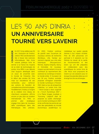 Lille by Inria n°6 : quel monde numérique dans 50 ans ?