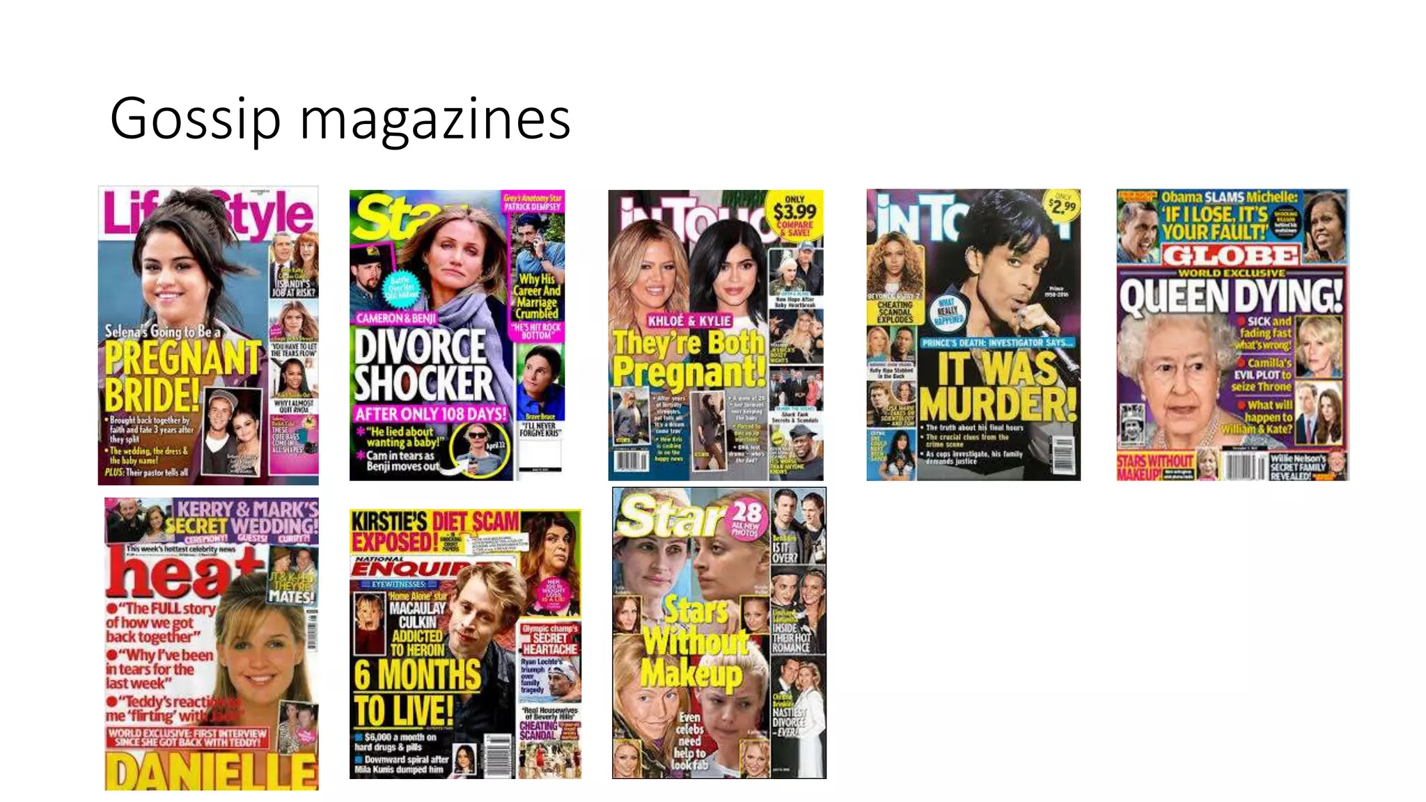 Magazine mood board PPT