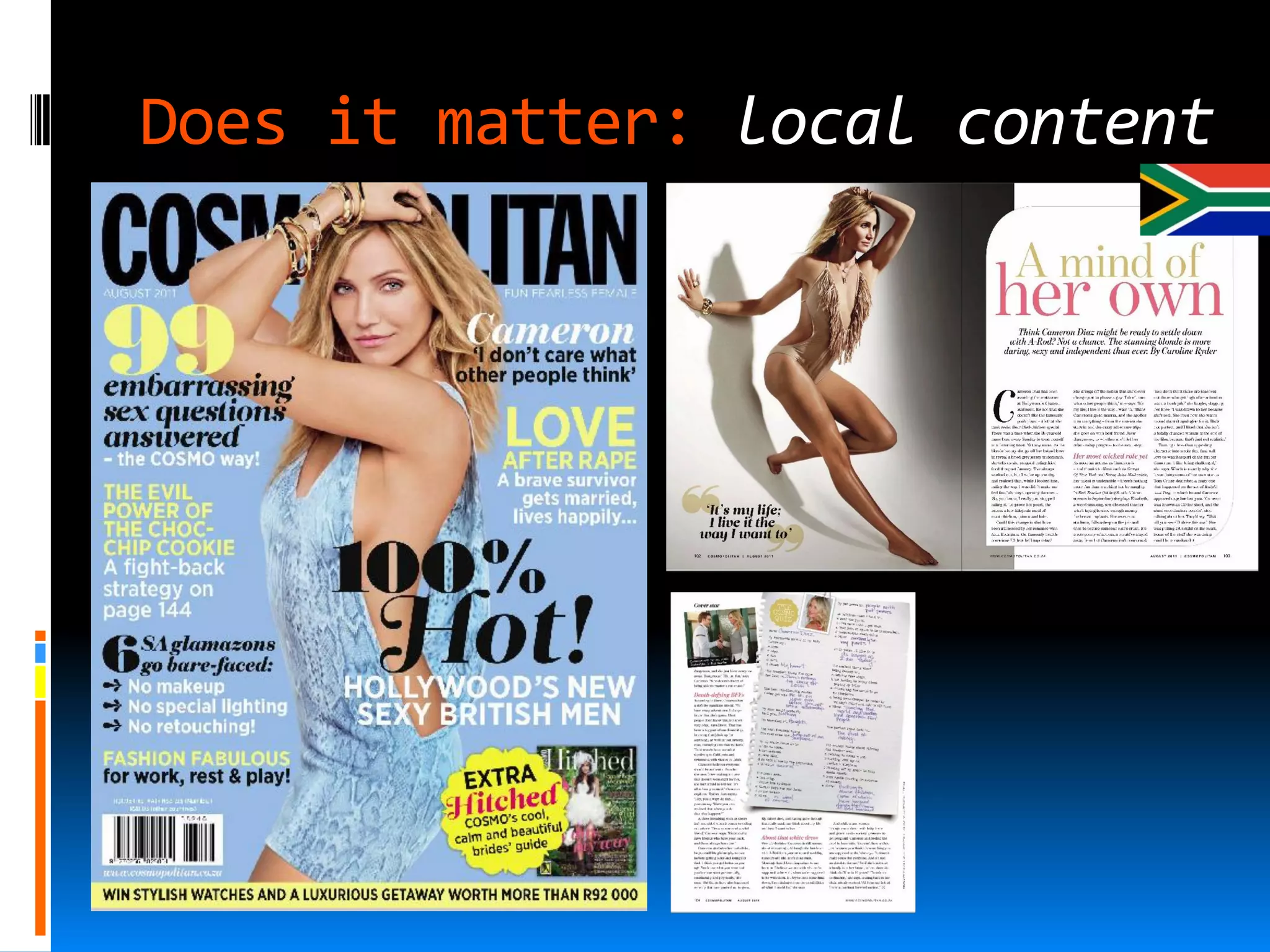 Does it matter: local content
 