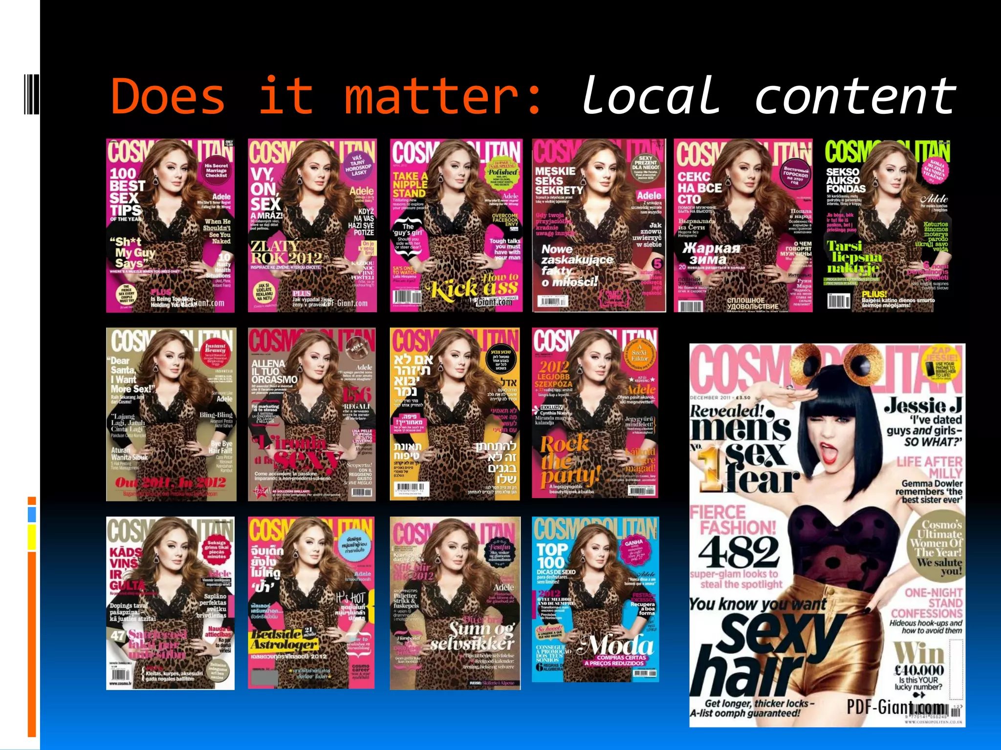 Does it matter: local content
 