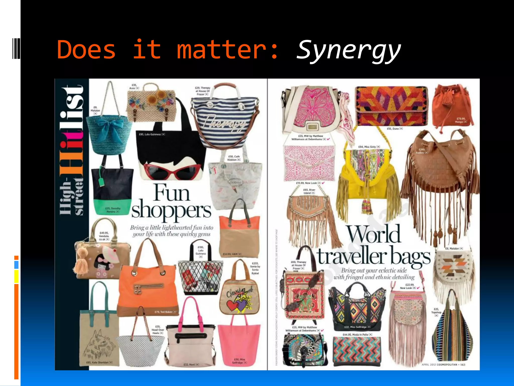 Does it matter: Synergy
 