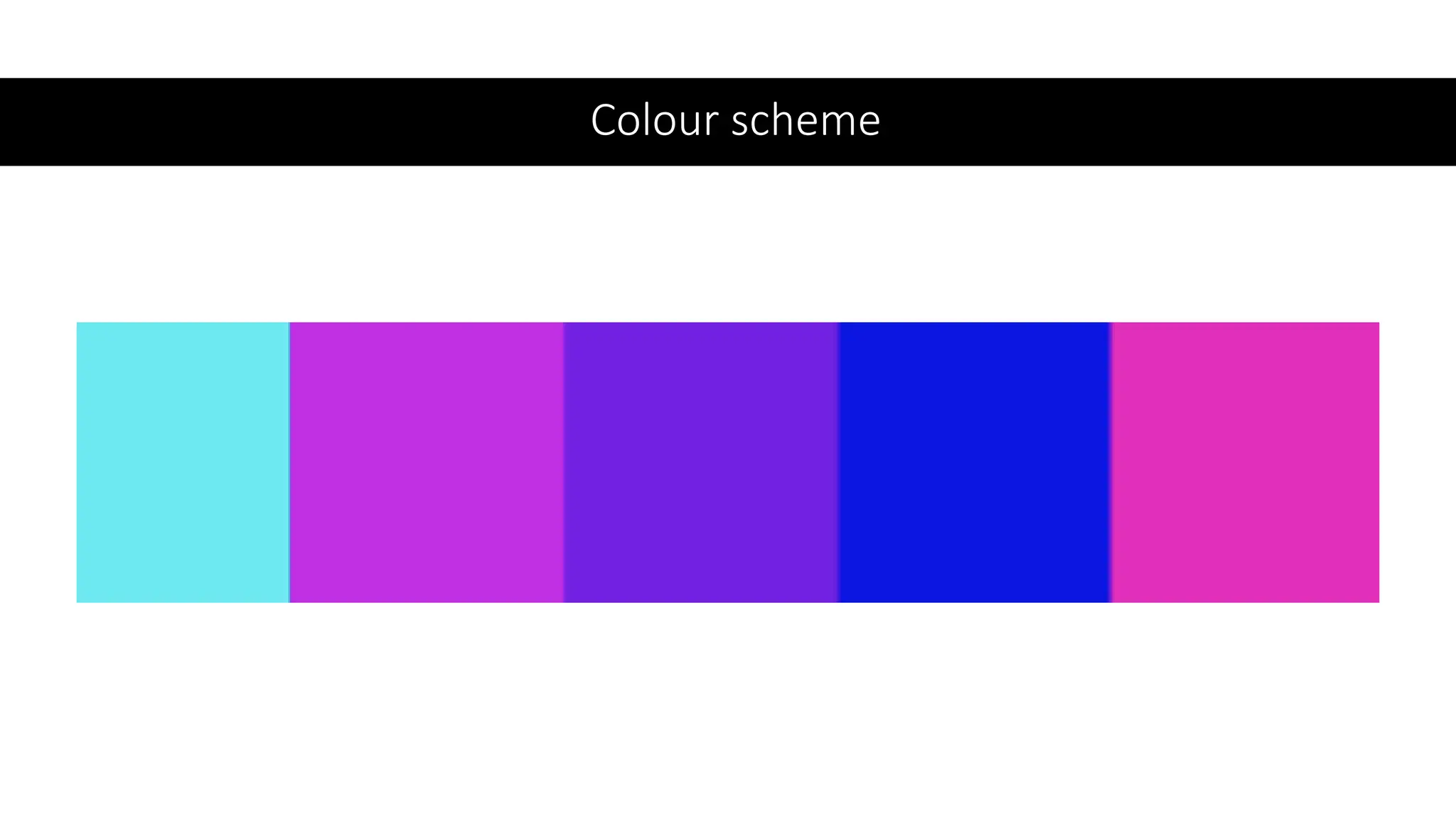 Colour scheme
 