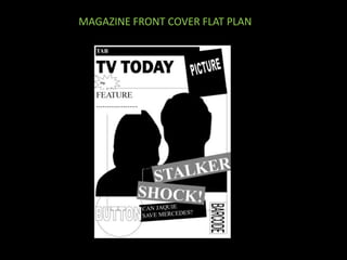 MAGAZINE FRONT COVER FLAT PLAN
 