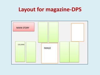 Layout for magazine-DPS

MAIN STORY




 COLUMNS

             IMAGE
 