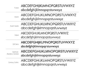 Font type research | PPTX
