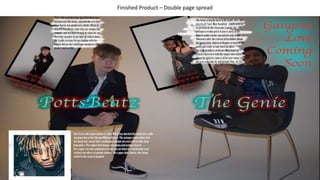 Finished Product – Double page spread
 