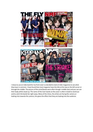 Magazine research media studies | DOCX