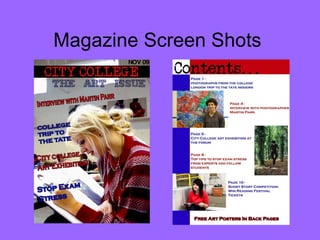 Magazine Screen Shots 