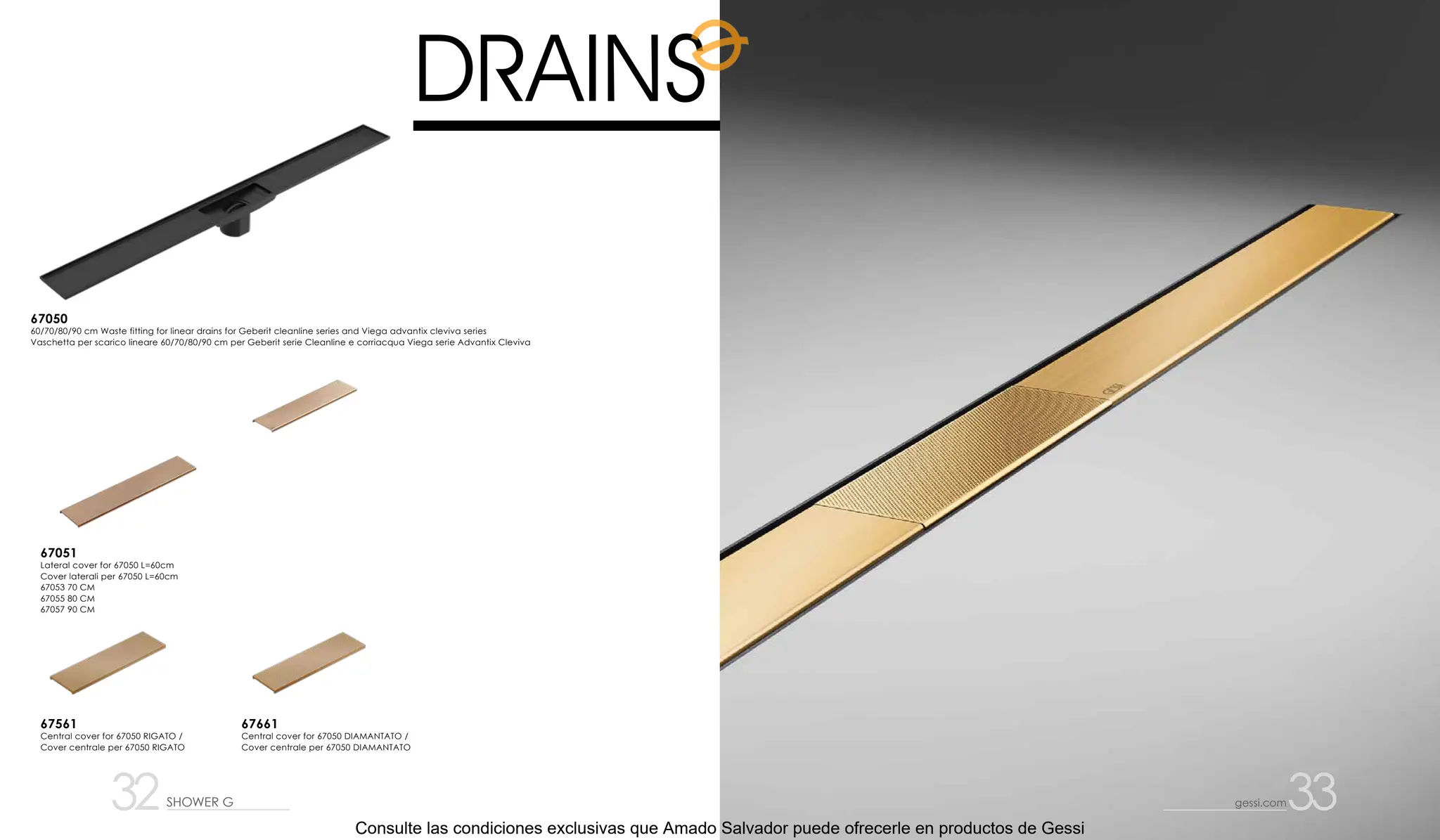 Catalogo Coleccion Shower G Gessi Distribuidor Oficial Amado Salvador ...