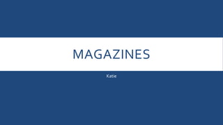 Magazines labled cover | PPT