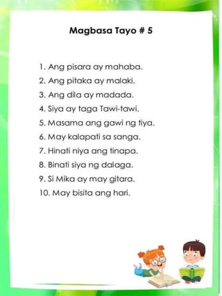 Magbasa Basic Tagalog MAGBASA TAYO.......................................... | PDF