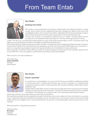 Campus Care-Newsletter