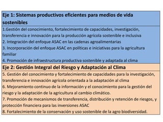 Estrategia agricultura sostenible adaptada al clima para la región del SICA (2018-2030)