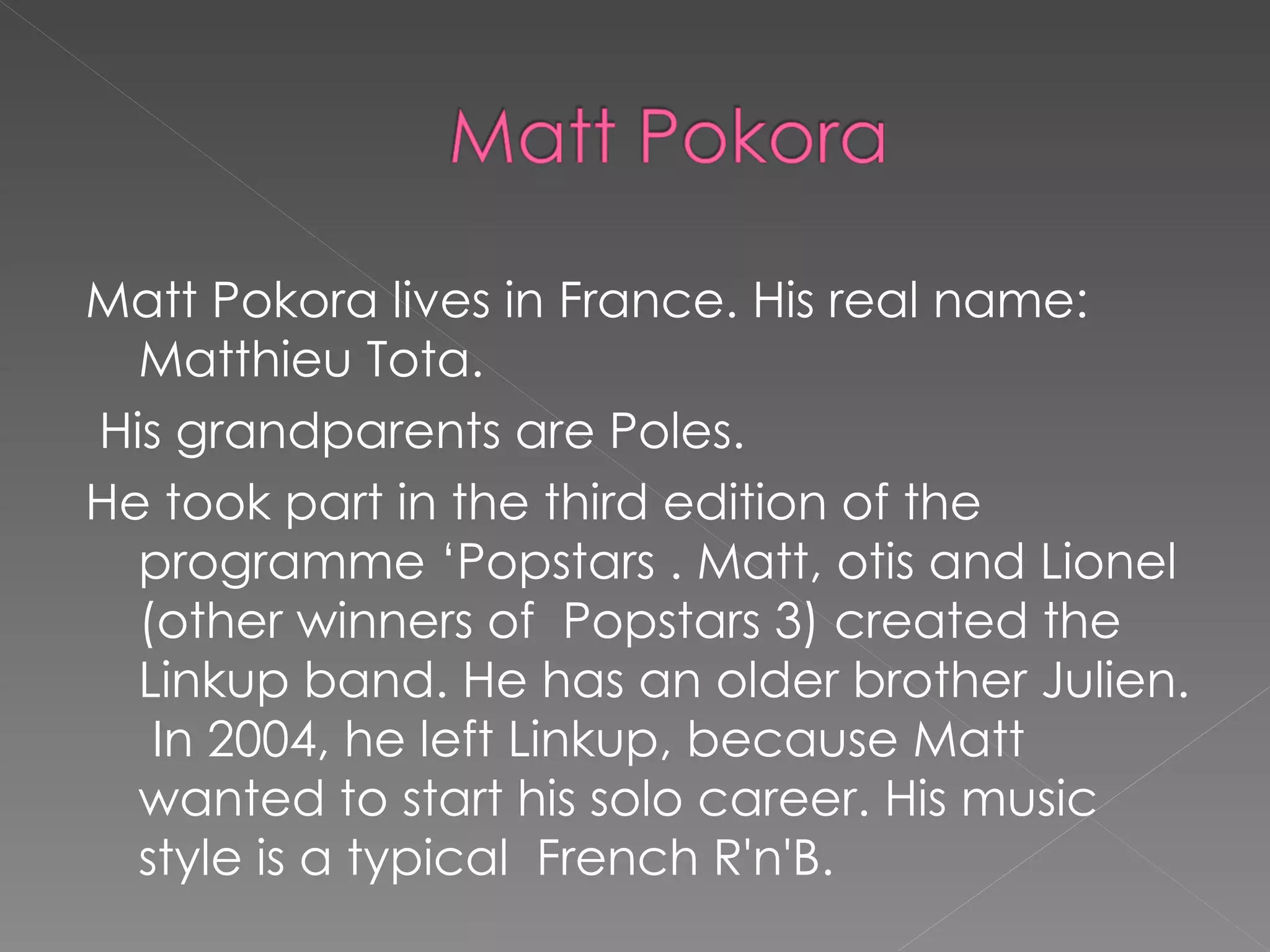 My favourite singer | PPT