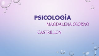 PSICOLOGÍA
MAGDALENA OSORNO
CASTRILLON
 