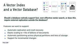 Cost Effective, Low Latency Vector Search In Databases: A Case Study ...