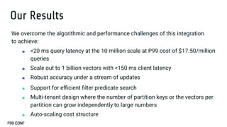 Cost Effective, Low Latency Vector Search In Databases: A Case Study ...