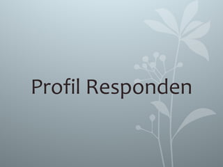 Profil Responden
 