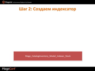 Шаг 2: Создаем индексаторMage_CatalogInventory_Model_Indexer_Stock