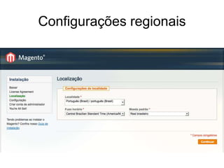 Configurações regionais
 