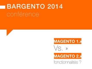 unitaires 
(fonctions) 
Suite de tests 
automatisés 
intégration 
(produit) 
statiques 
obsolescence 
(code 1.x) 
performances (qualité) 
MAGENTO 2 
Q u a l i t é  
 