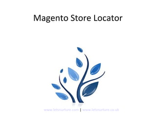 Magento Store Locator
www.letsnurture.com | www.letsnurture.co.uk
 