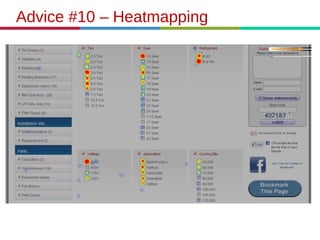 Advice #10 – Heatmapping
 