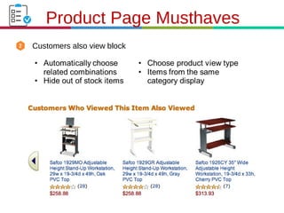 21.3.11
Customers also view block
Product Page Musthaves
 