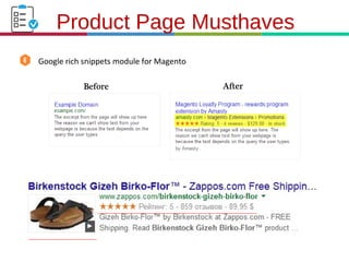 21.3.11
Google rich snippets module for Magento
Product Page Musthaves
 