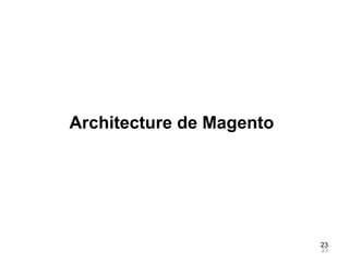 Architecture de Magento




                          23
                          23
 