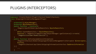PLUGINS (INTERCEPTORS)
 