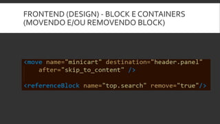 FRONTEND (DESIGN) - BLOCK E CONTAINERS
(MOVENDO E/OU REMOVENDO BLOCK)
 