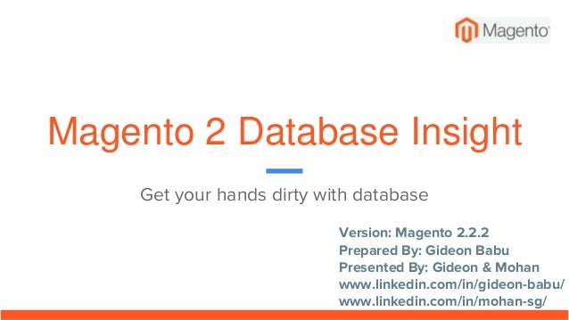 Magento 2 Database Tables Schema Main Tables For Main Features Of M