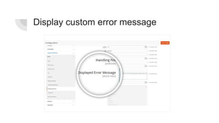 Display custom error message
 