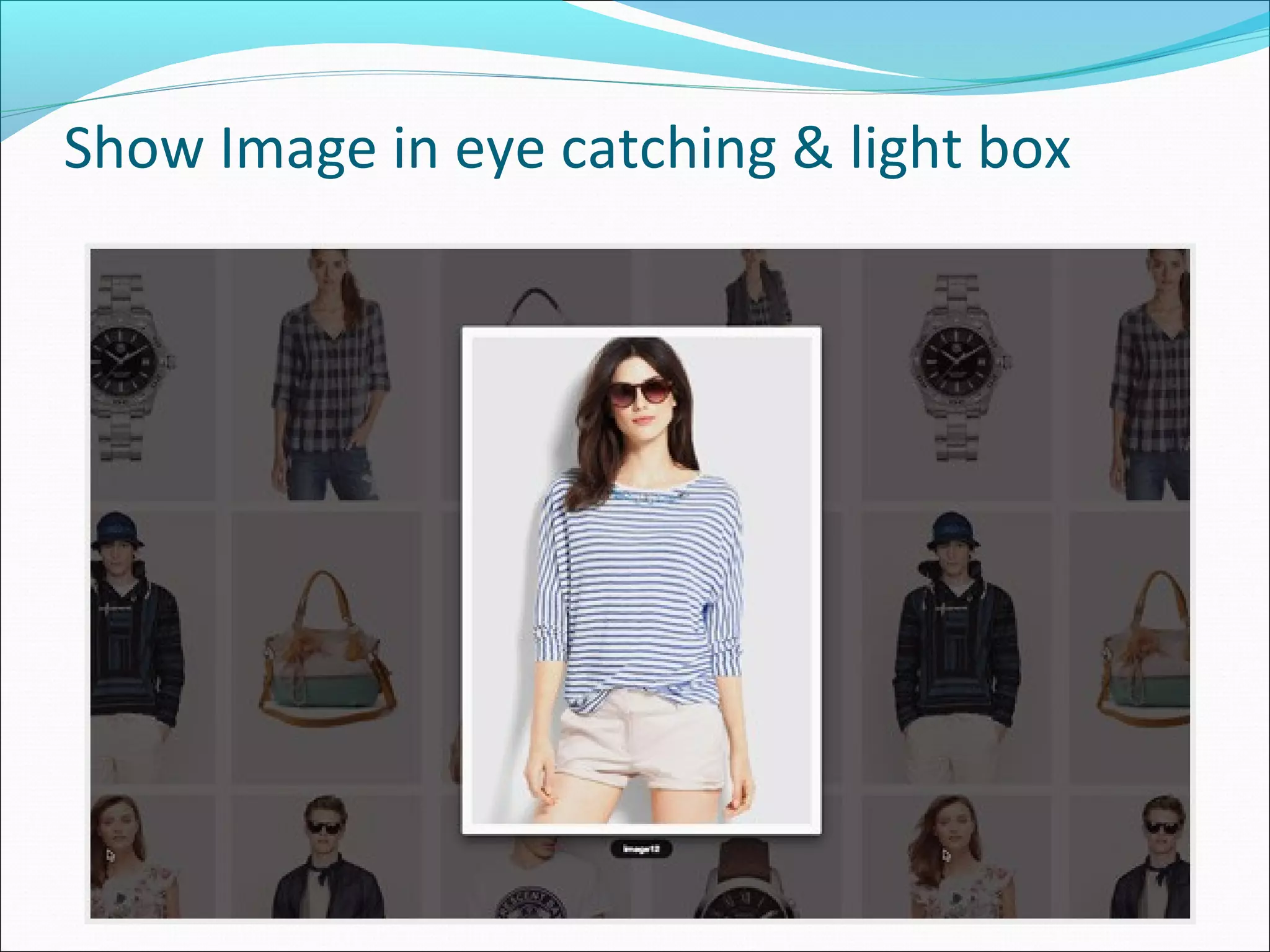 Show Image in eye catching & light box