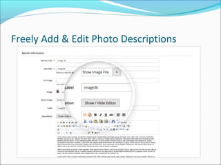 Freely Add & Edit Photo Descriptions