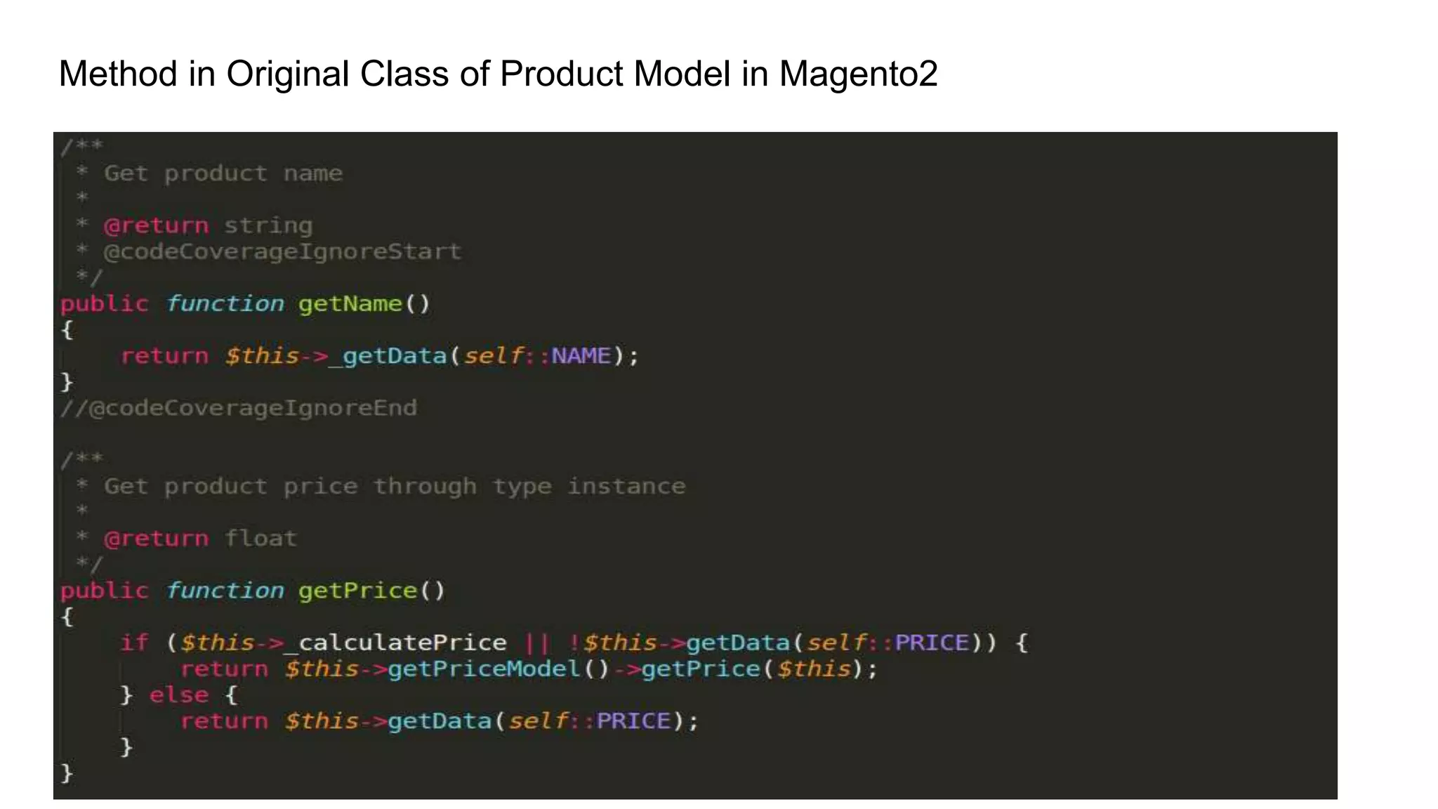 Method in Original Class of Product Model in Magento2
 