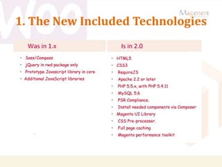 1. The New Included Technologies
 
