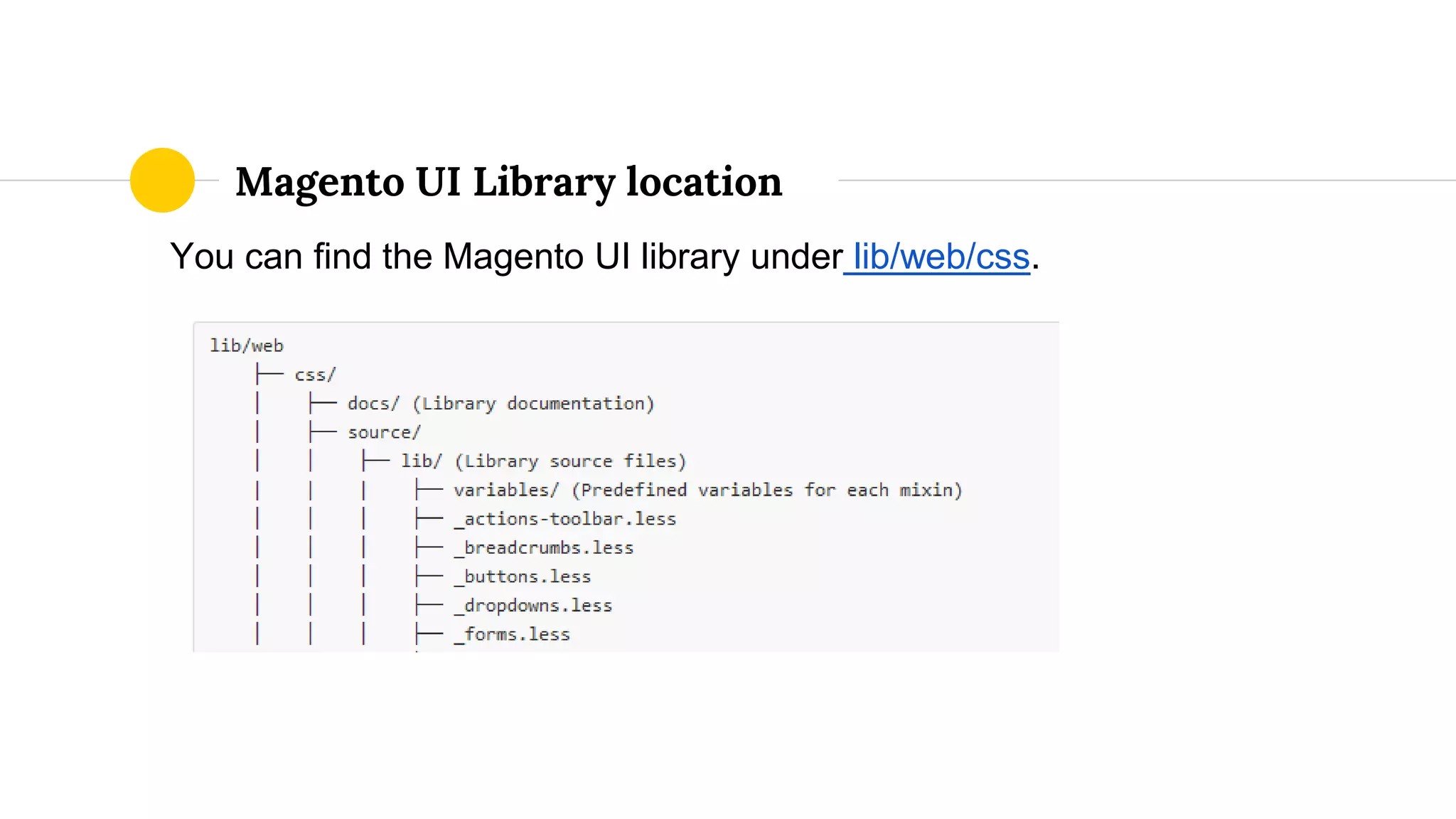 You can find the Magento UI library under lib/web/css.
Magento UI Library location
 