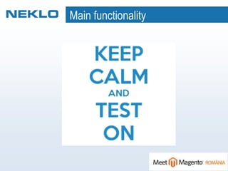 Main functionality
 