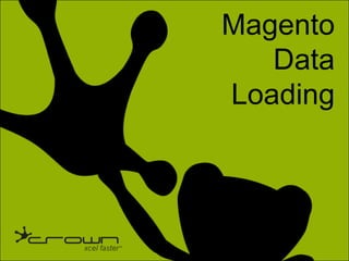 Click to edit Master title style                                           Magento
                                                                                Data
                                                                             Loading




© 2011 Crown Partners. All Rights2011 Crown Partners. All Rights Reserved.
        10/23/2012
        10/23/201               ©
                                  Reserved.                                      1     1
 