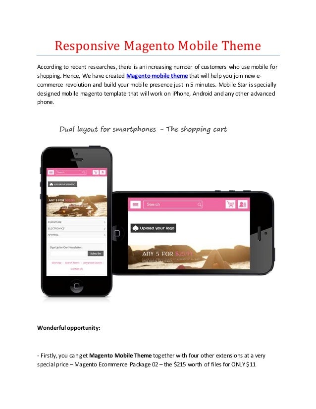 magento mobile theme for mobile magento store free magento mobile theme