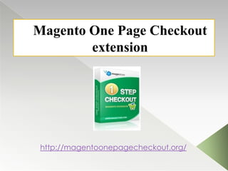 Magento One Page Checkout
extension

http://magentoonepagecheckout.org/

 