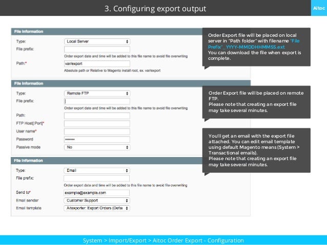 Magento Orders Export and Import User Manual
