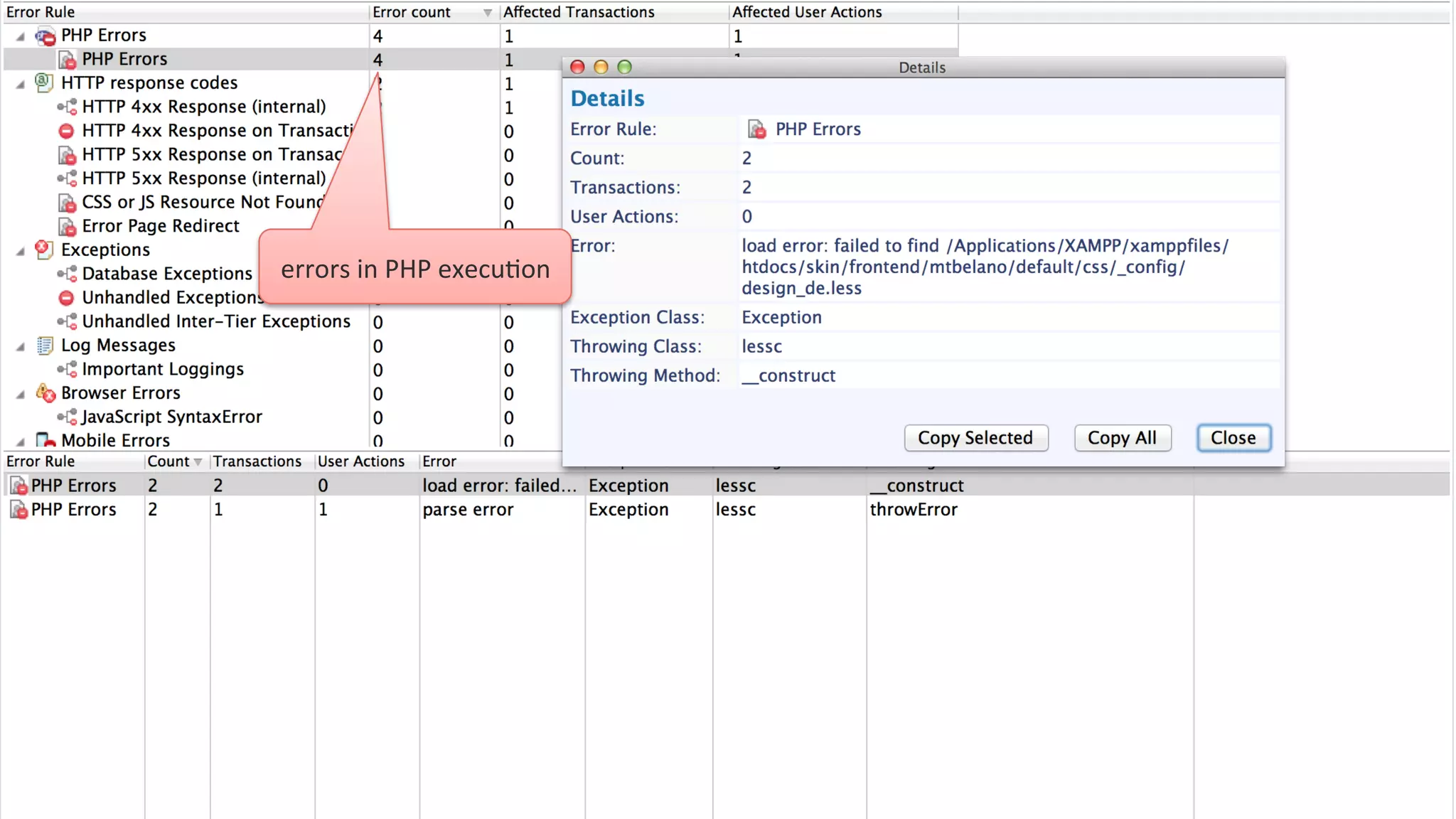 COMPANY CONFIDENTIAL – DO NOT DISTRIBUTE11
errors	
  in	
  PHP	
  execuLon	
  
 