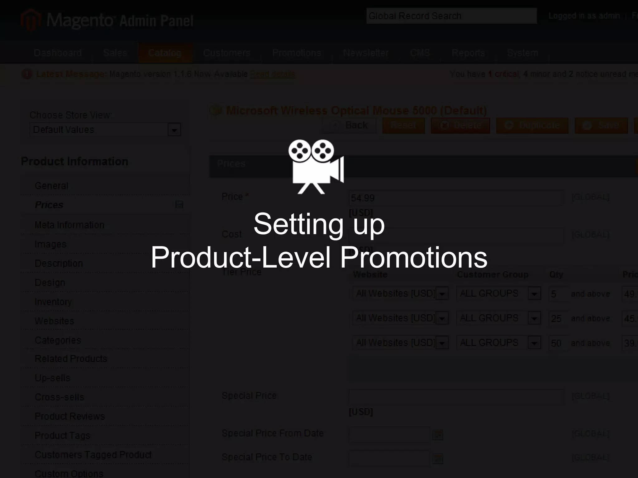 Setting up Product-Level Promotions 